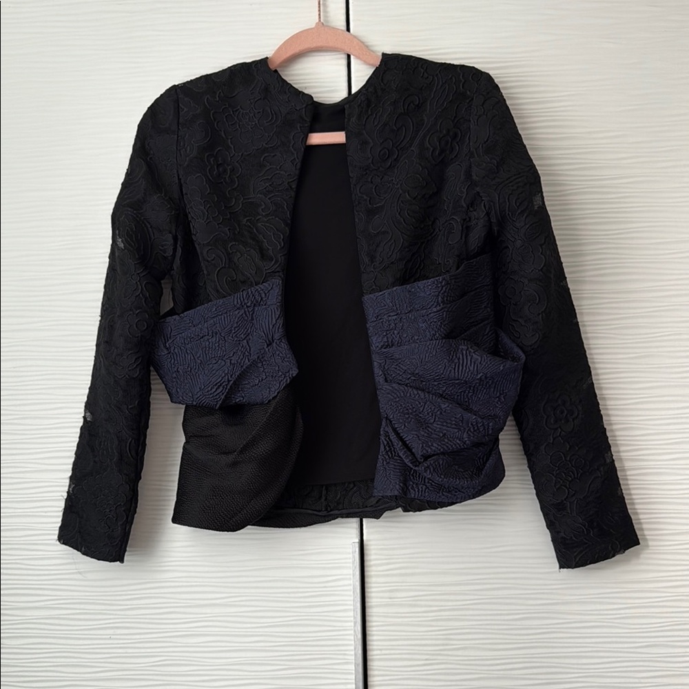 Michael Van Der Ham Black and Navy Women's Jacket fits XS